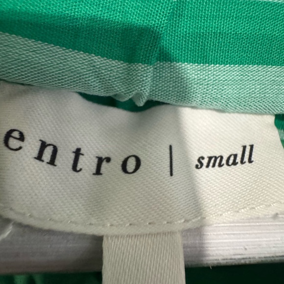 Entro Green & White Striped Two-Piece Set | Crop Top + Skirt | Size Small - Picture 9 of 9